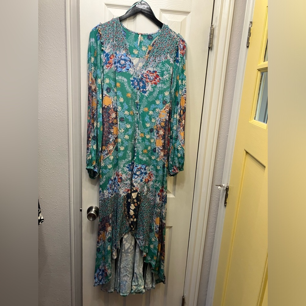 Free People Marais Printed Midi Dress